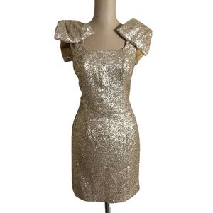 Kiribilla sequin fitted cocktail dress